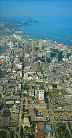 Cleveland City Skyline