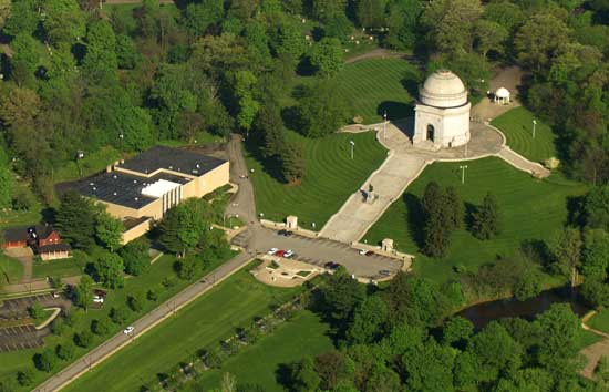 McKinley Monument Musuem aerial